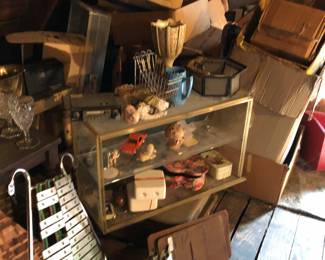 Attic above garage workshop