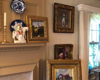 Low blue, oil, paintings (not antique) and prints