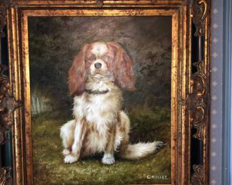 Large spaniel oil