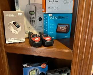 Original voice amplifer, echo show, fitbit, Walkie talkies, GPS system