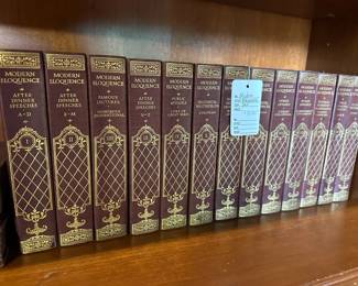 Modern Eloquence Book set, Chinese wucai porcelain ceramic figurines