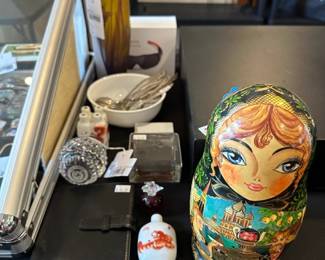 Waterford Detroit Tigers crystal ball, Russian nesting doll