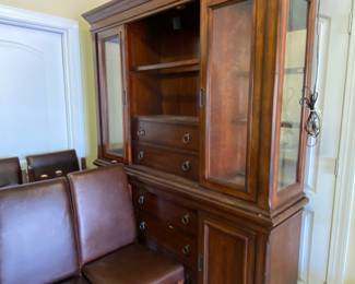 Nice China cabinet. In garage and ready to load.