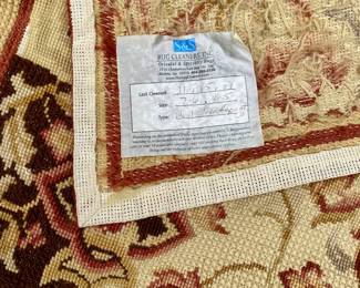 Hand done, hand knotted 