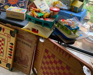 Vtg board games, Playschool, Legos