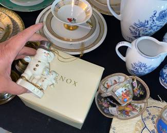 A few Lenox Christmas, ornaments