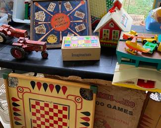 Vtg board games, Playschool, Legos