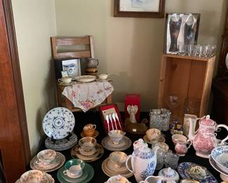 Barware/beer Stein/porcelain/blue onion/German
 “Sampel-tassen”