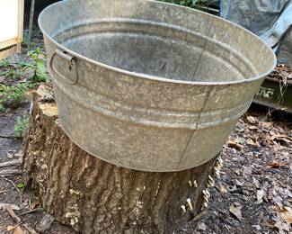 Galvanized, steel tub