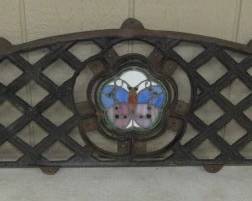 Cast Iron w/Stain Glass