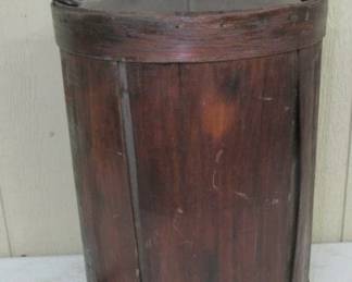 Early Oil or Gas Can w/Wood Sides