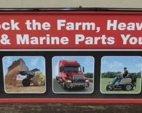 92" Long Plastic Sign