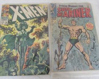 X-Men & Sub-Mariner 12 Cent Comic Books