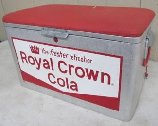 1960's Royal Crown Cola Cushion Top Cooler
