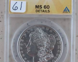 ANACS 1881-S Morgan Silver Dollar