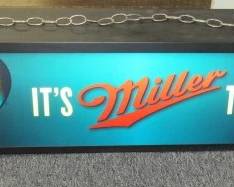 Miller Lite Beer Pool Table Light