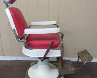 1920's - 1930's Koken Barber Chair w/Porcelain Arms