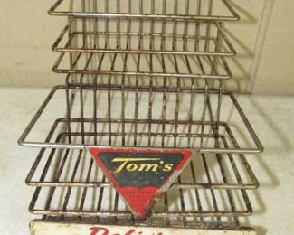 Small Tom's Peanuts Snack Display Rack