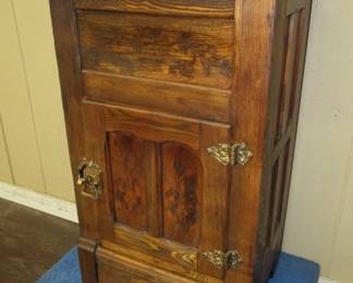 3' Tall Oak Ice Box