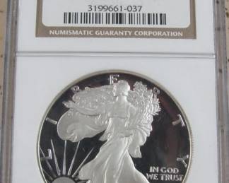 NGC Graded 1986 Silver Eagle - PF69 Ultra Cameo