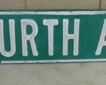 Original MN Double (2 signs attached) Street Sign