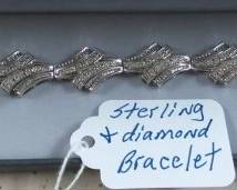 Sterling & Diamond Bracelet