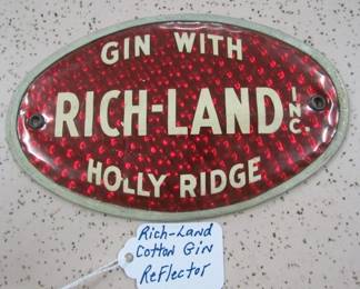 Rich-Land Holly Ridge Cotton Gin Reflector 