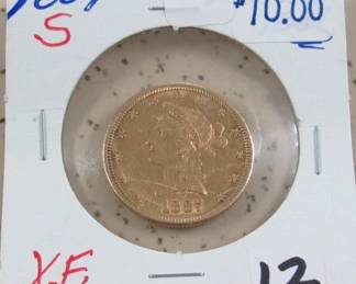 1887-S Gold $10.00 Coin