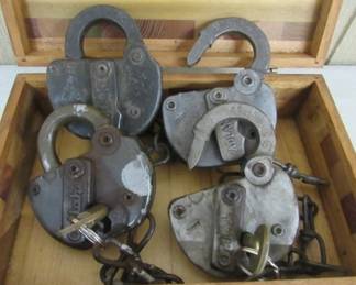 Antique Railroad Padlocks 