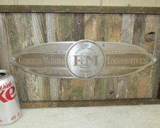 1956 General Motors Locomotive Train Emblem 