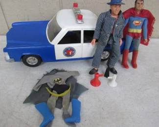 1970's Kojak, Police Car, & Superman Toys