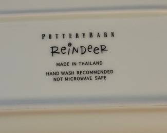 Pottery Barn Reindeer Dishes