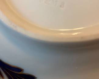Pirkenhammer china dish set. Based on maker’s mark and imprint stamps, the set is dated to ca. 1873. All are in impeccable condition!