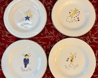 Pottery Barn Reindeer Dishes