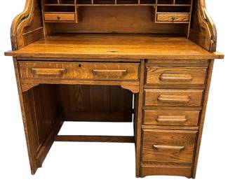 Antique roll top desk