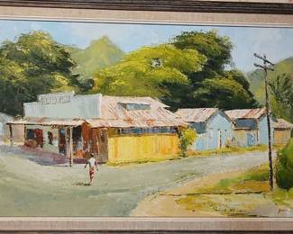 TTT079 - Original Oil on Canvas Street Scene 