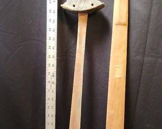 TTT302 - Kampilan Style Cut-Point Straight Wedge Blade Sword