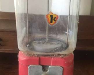 TTT156 - Vintage Oak Mfg. Co. Bubble Gum Machine 