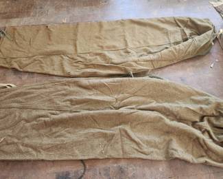TTT387 Two Vintage Sleeping Wool Bags