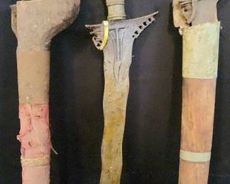 TTT238 - Trio of Kris Wavy Blade Swords