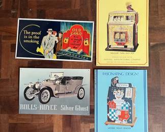 TTT449- Various Vintage Tin Advertisement/ Signs