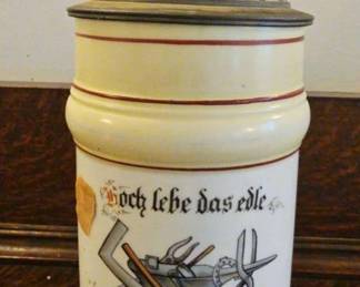 TTT207-Cool Collectible Vintage Looking Lithophane Beer Stein