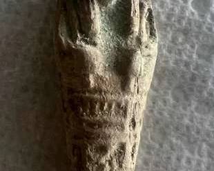 TTT312- Ancient Egyptian Faience Ushabti Servant For The Afterlife Statue w/COA