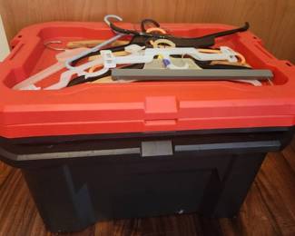 TTT360 Two Black and Red Craftsman Plastic Storage Bins