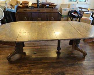 TTT350-Monumental Almost 9'×4'3" French Renaissance Banquet Dining Table
