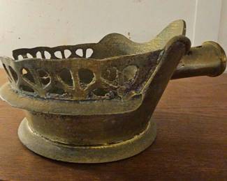 TTT396-Vintage Possibly Before Early 1900's Chinese Pan Silk Iron