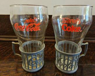 TTT247-Vintage Original 1985 Coca-Cola Fountainware Service Set For 2