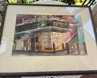 TTT170 Framed Tamashiro Market Print (Original?)