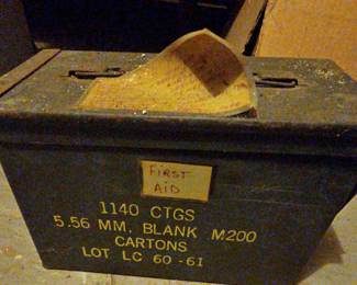 TTT572-Vintage Military Ammo Box