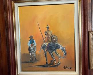 TTT023 Framed Original Painting on Canvas